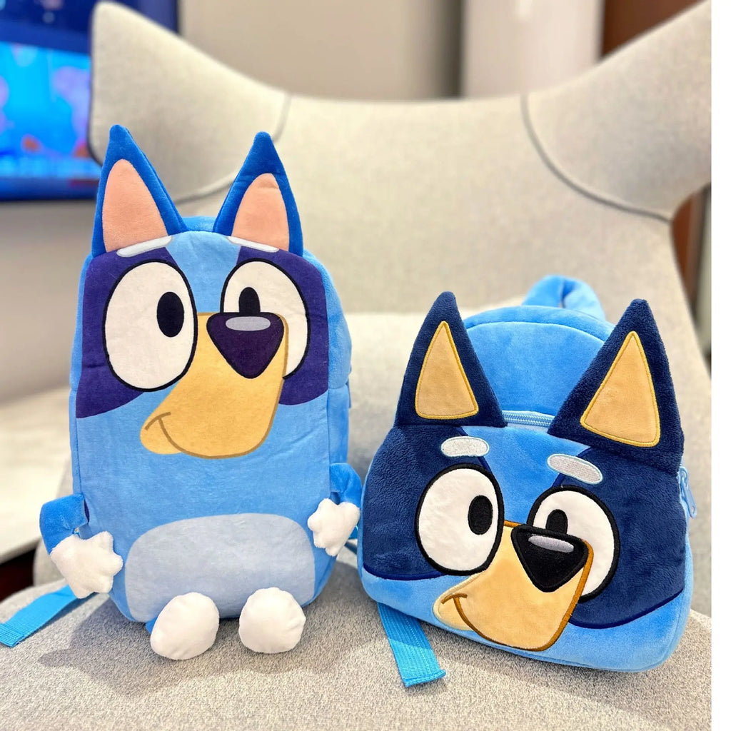 Moose Bluey Kindergarten Children Schoolbag Cartoon Bluey Family Anime Backpack Picnic And Travel Photo Snack Bag Children Gifts